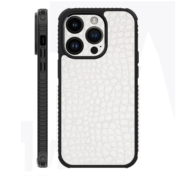 iPhone 14 Pro Max Case Leather Series WhiteAlligator
