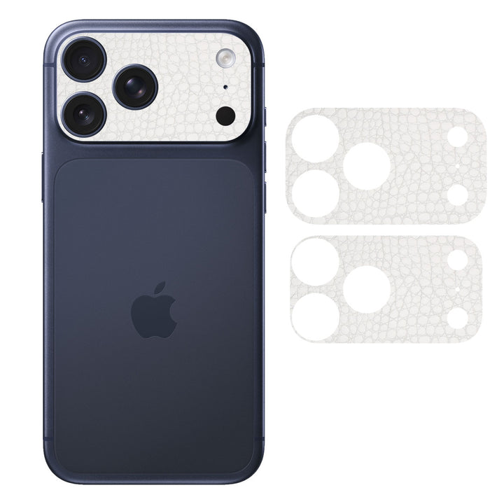 iPhone 17 Pro Max Camera Bar (Plateau) Leather Series WhiteAlligator