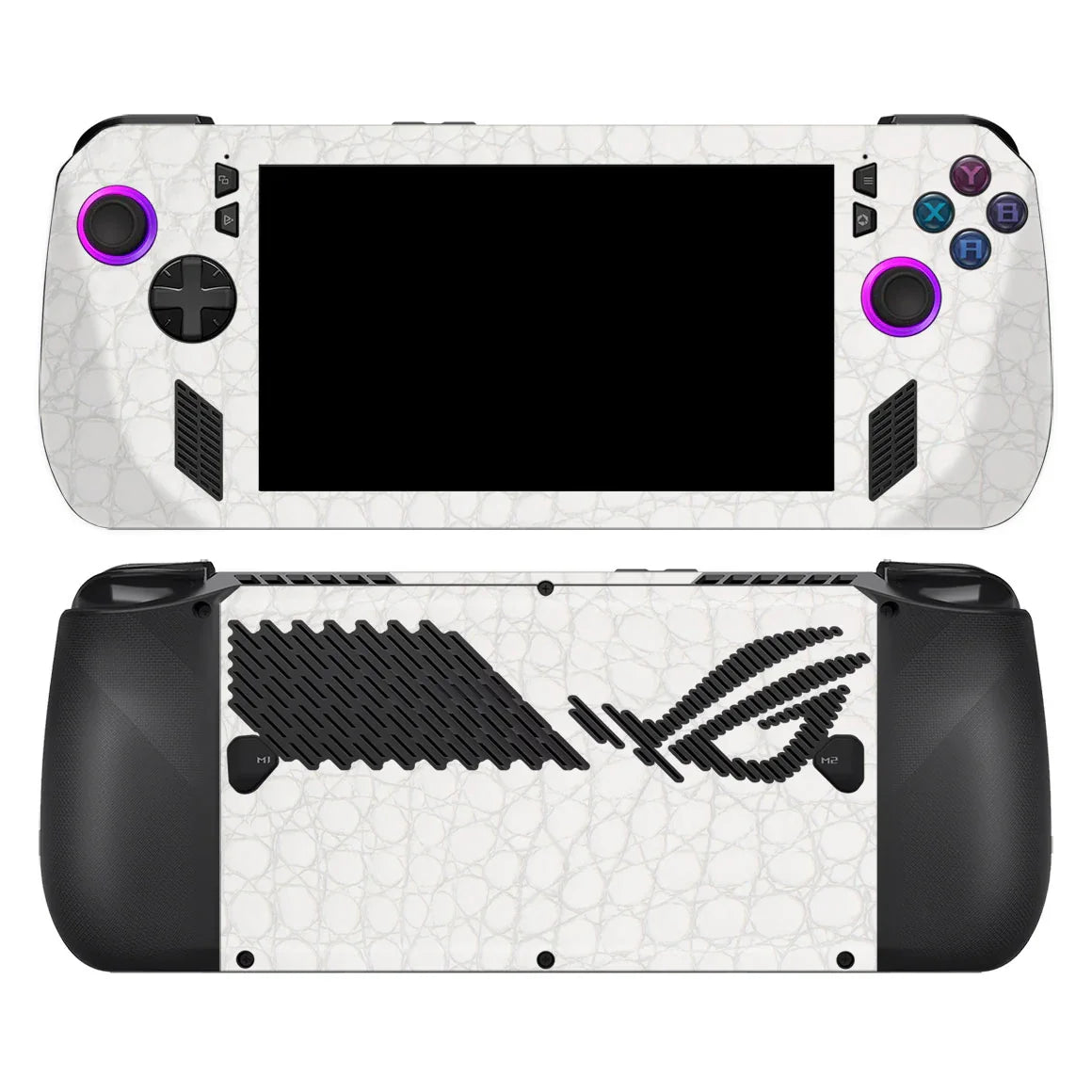 ROG Ally X Leather Series WhiteAlligator Skin