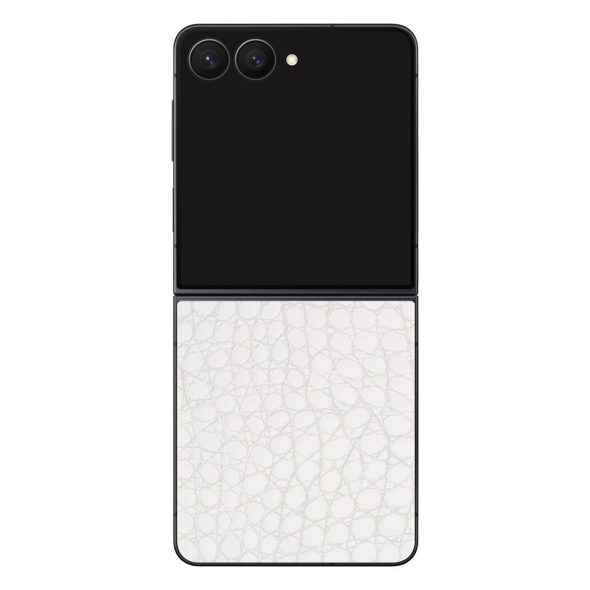Galaxy Z Flip8 Leather Series WhiteAlligator Skin