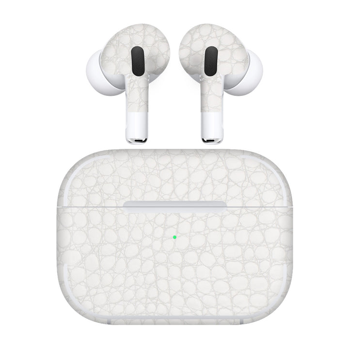 AirPods Pro 3 Leather Series WhiteAlligator Skin
