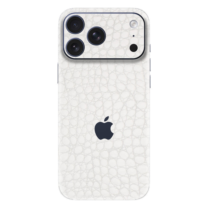 iPhone 17 Pro Max Leather Series WhiteAlligator