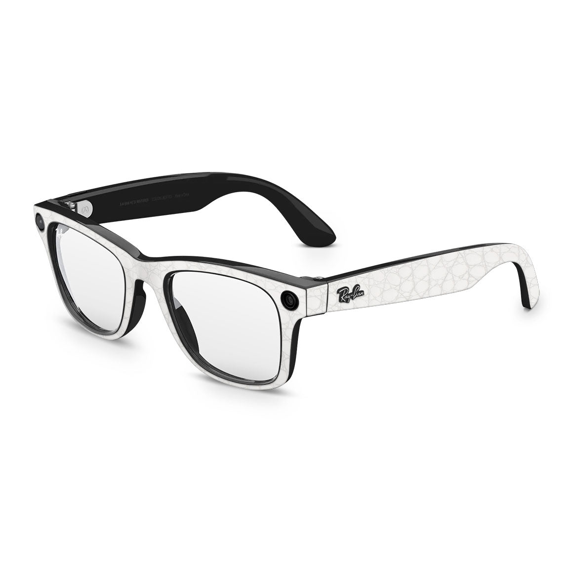 Ray-Ban Meta Wayfarer Leather Series WhiteAlligator Skin