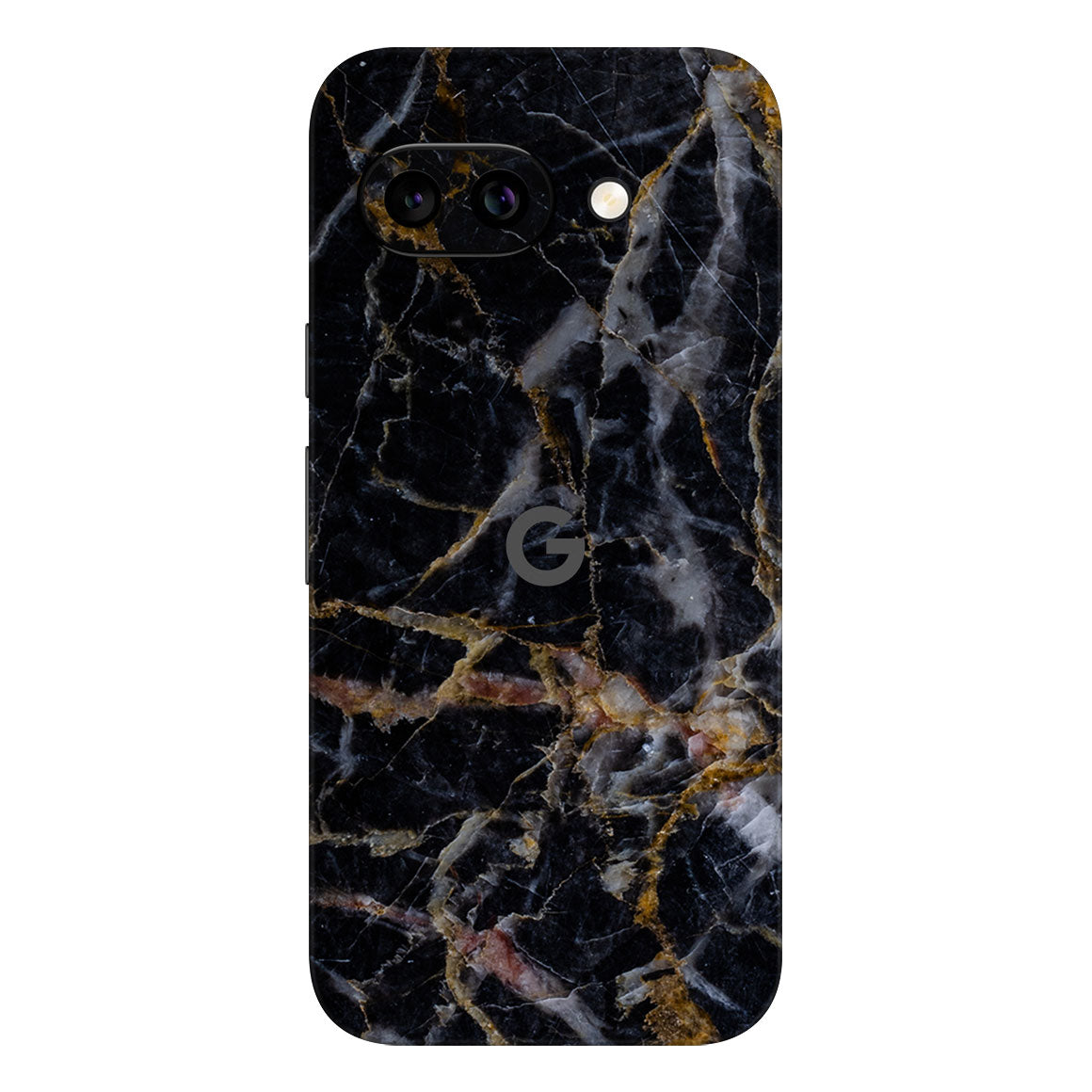 Pixel 9a Marble Series Black Gold Skin