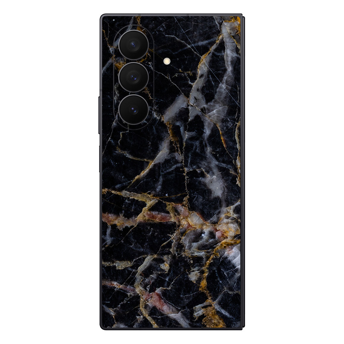 Galaxy Z Fold 7 Marble Series Black Gold Skin
