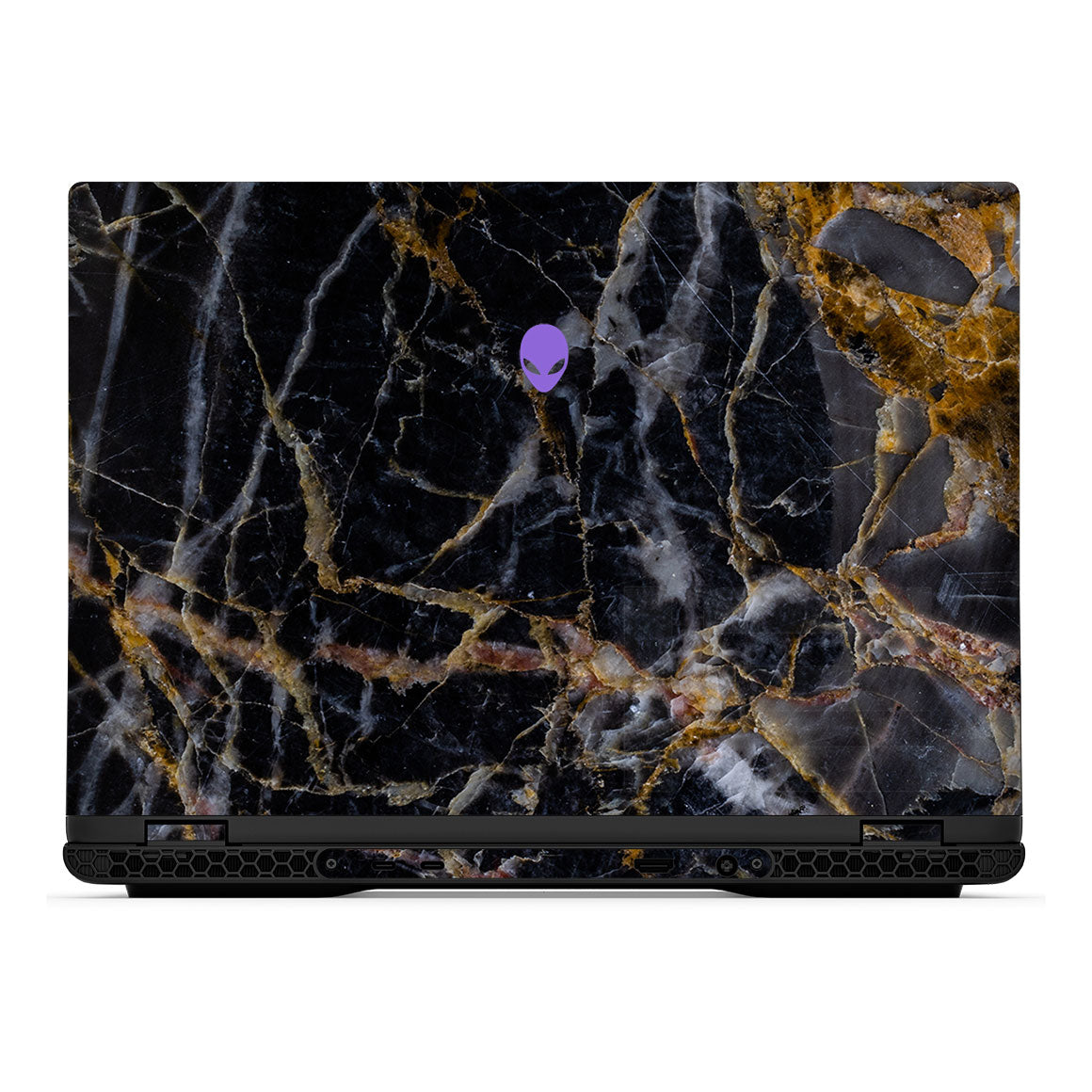 Alienware m16 R2 Marble Series Black Gold Skin