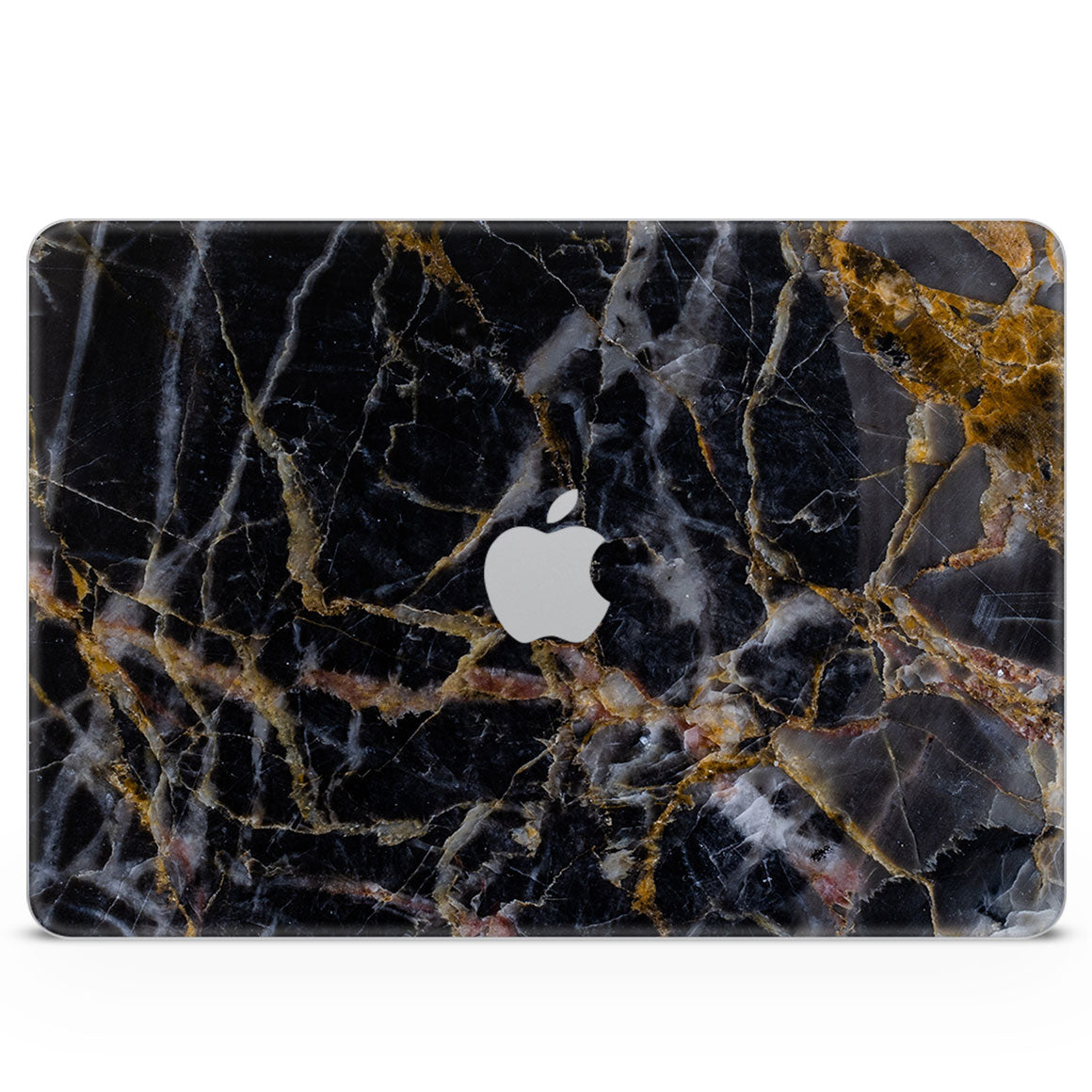 MacBook Neo Marble Series Black Gold Skin