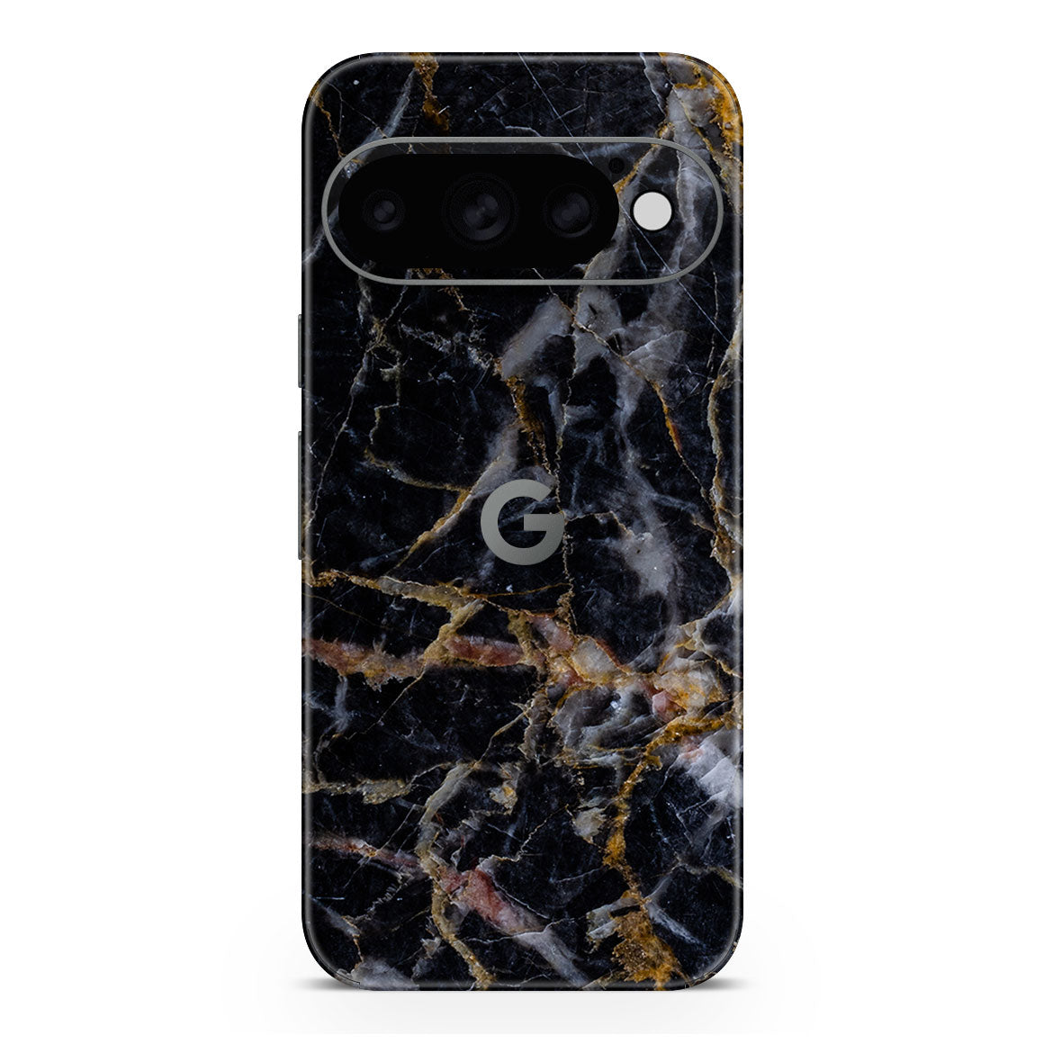Pixel 11 Pro Marble Series Black Gold Skin