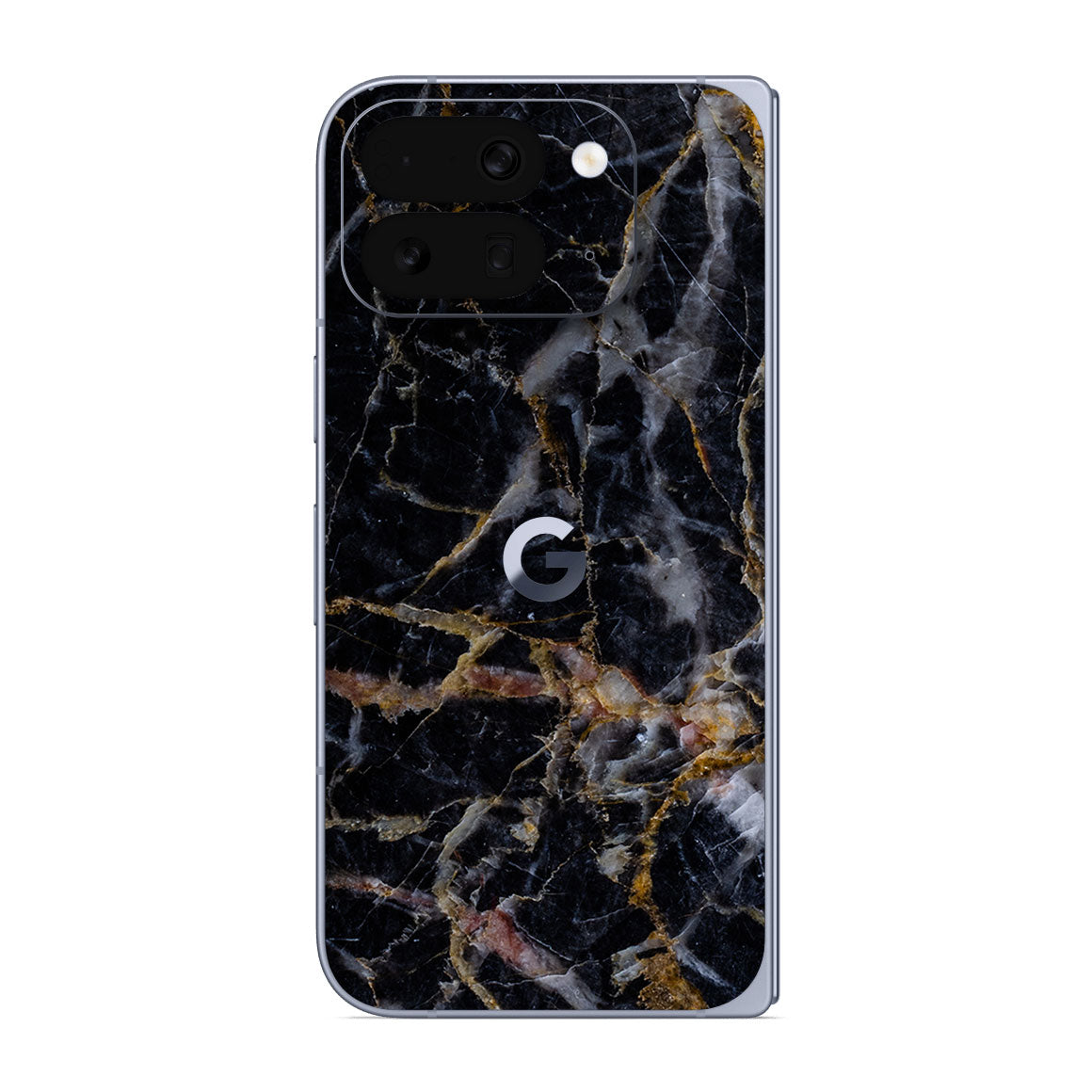 Pixel 10 Pro Fold Marble Series Black Gold Skin