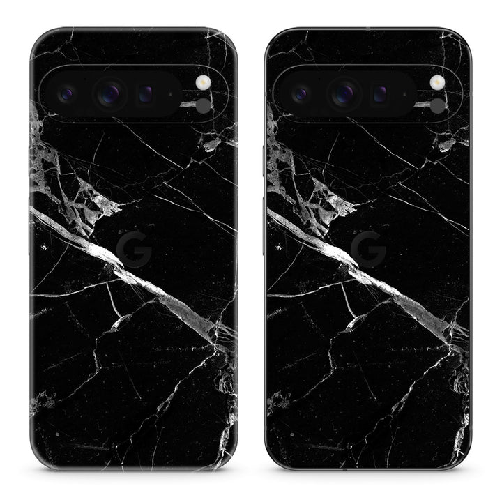 Pixel 10 Pro XL Marble Series Black Skin