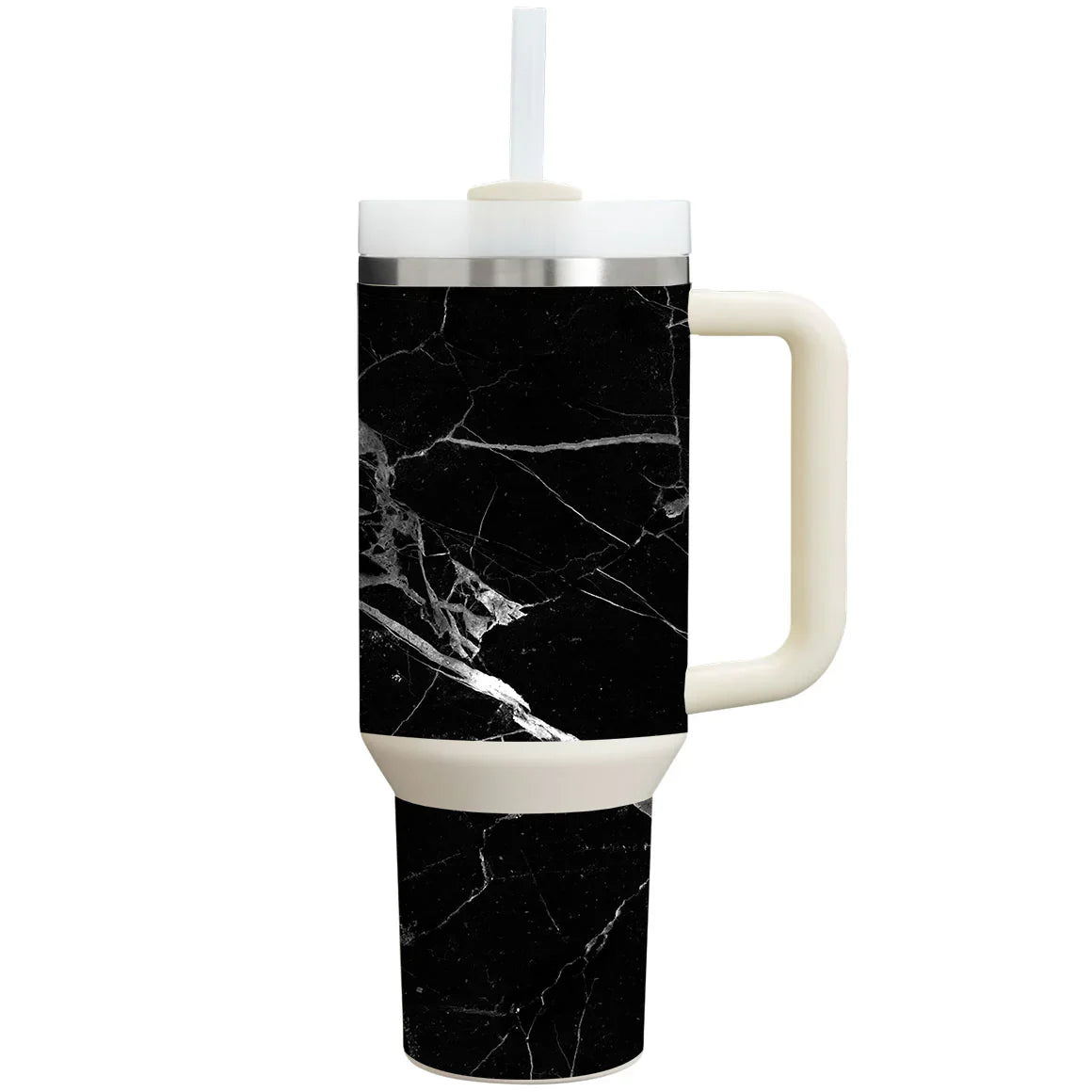 Stanley Personalized Tumbler Marble Series Black Skin