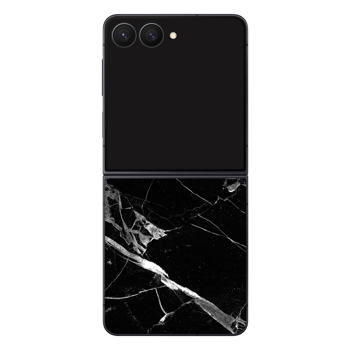 Galaxy Z Flip8 Marble Series Black Skin