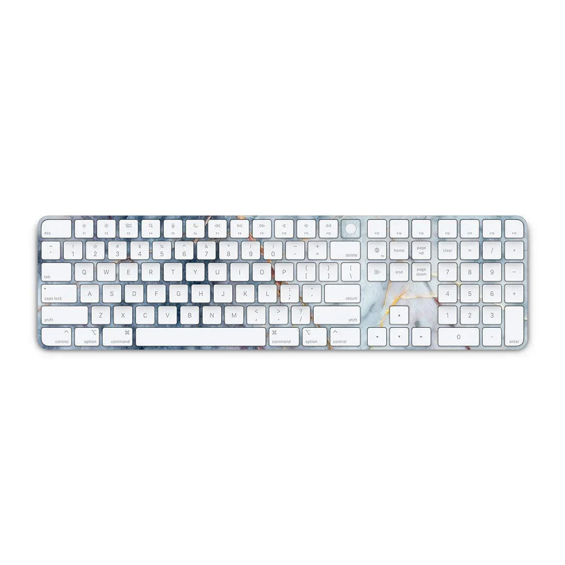 Magic Keyboard with Touch ID and Numeric Keypad Marble Series Skins - Slickwraps