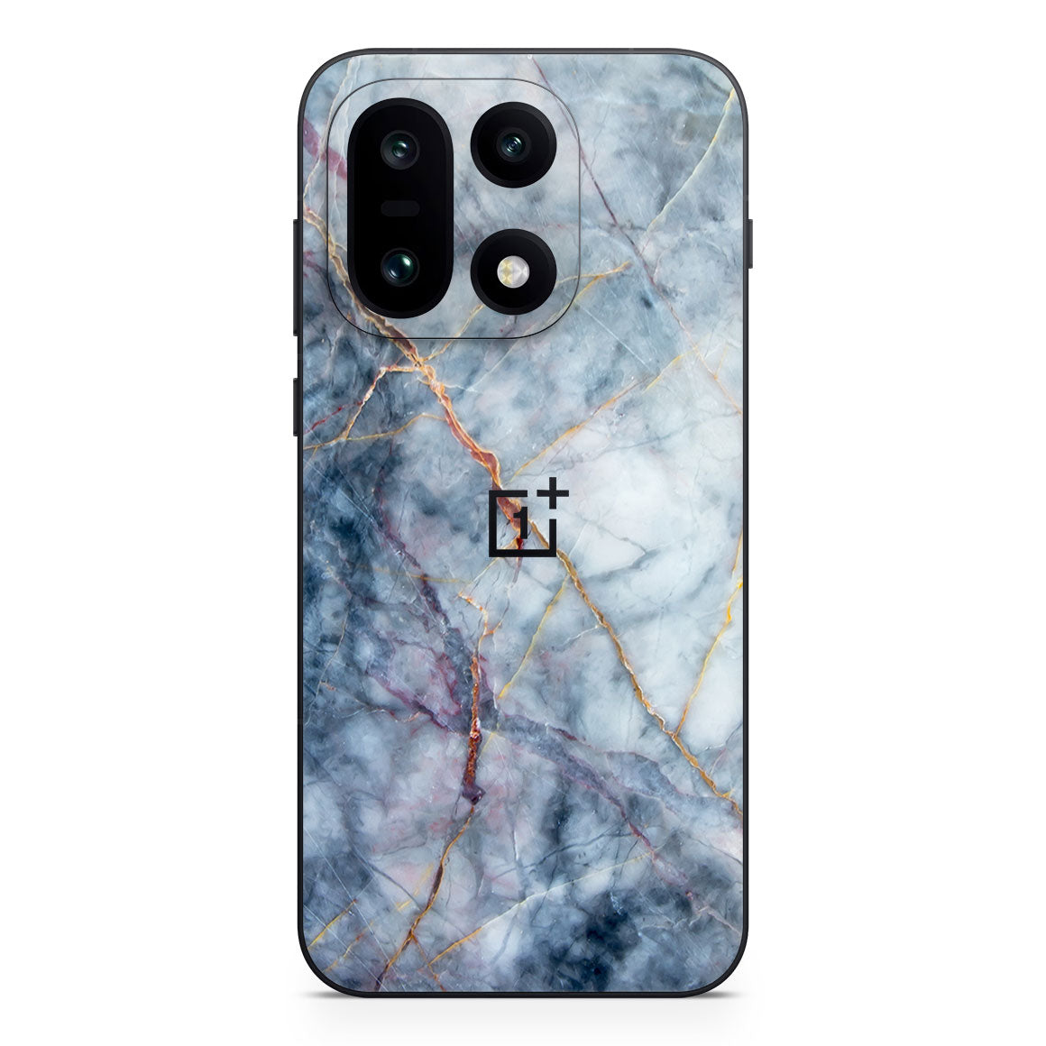 OnePlus 15 Marble Series Blue Gold Skin