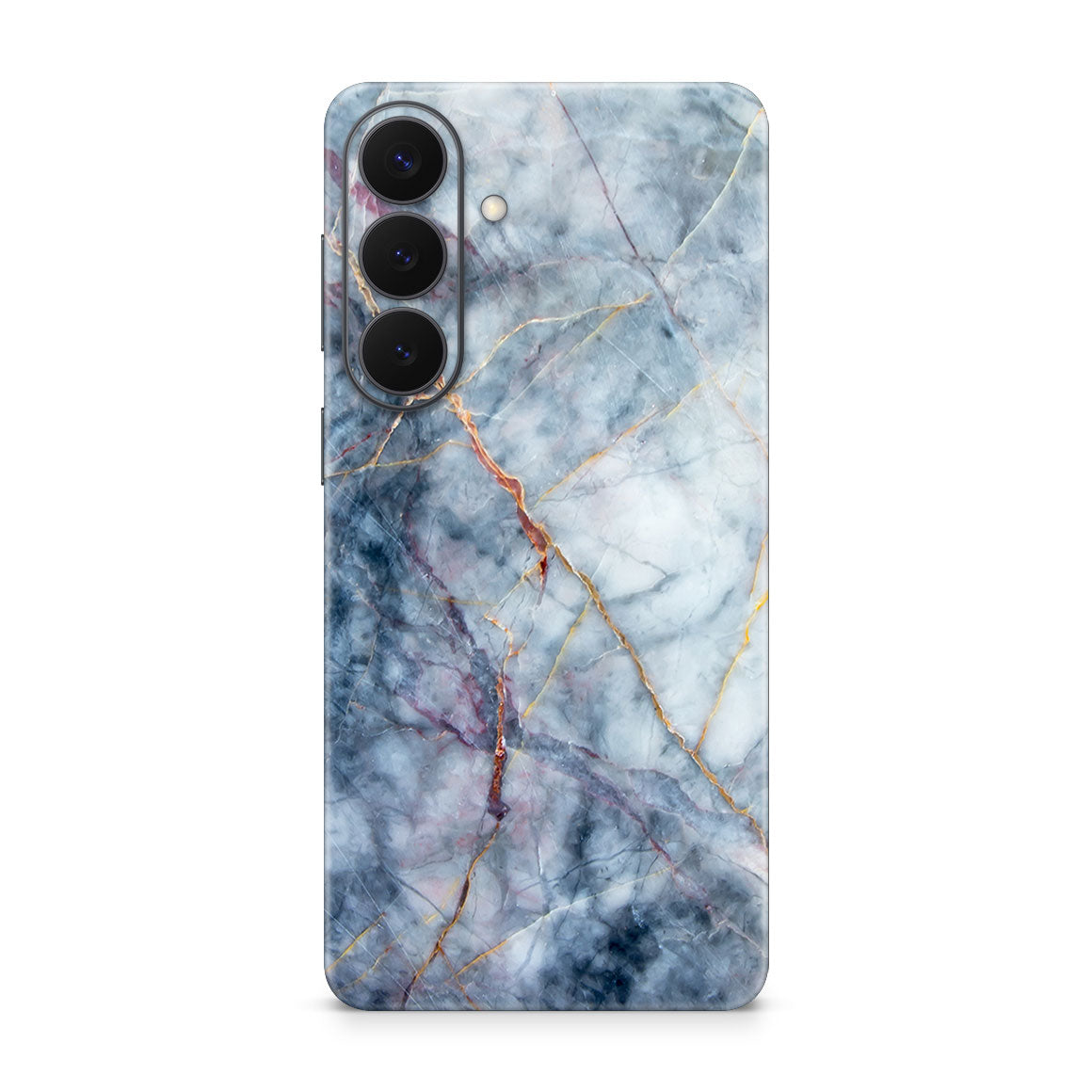 Galaxy S26 Plus Marble Series Blue Gold Skin