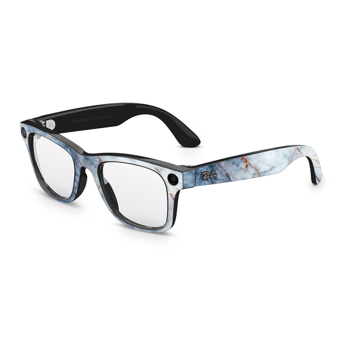 Ray-Ban Meta Wayfarer Marble Series Blue Gold Skin