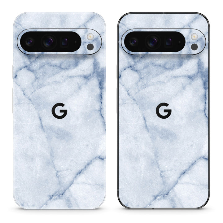 Pixel 10 Pro XL Marble Series Blue Skin