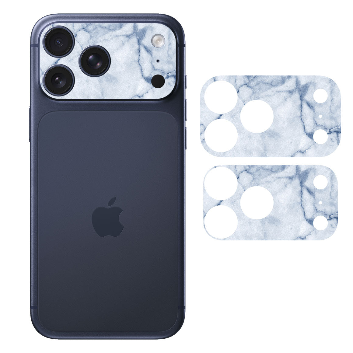 iPhone 17 Pro Max Camera Bar (Plateau) Marble Series Blue