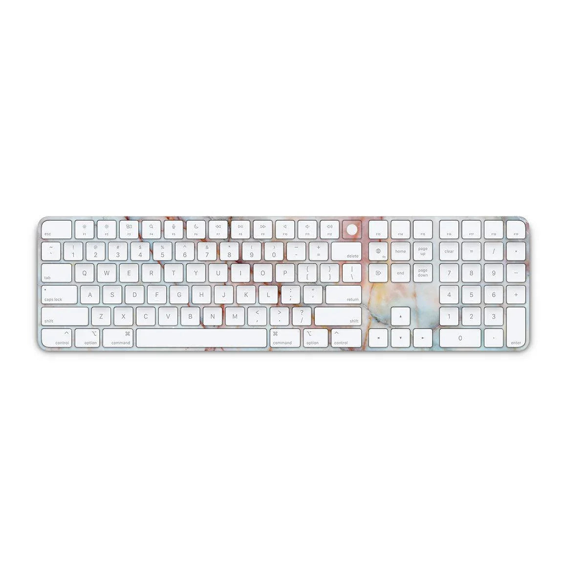 Magic Keyboard with Touch ID and Numeric Keypad Marble Series Skins - Slickwraps