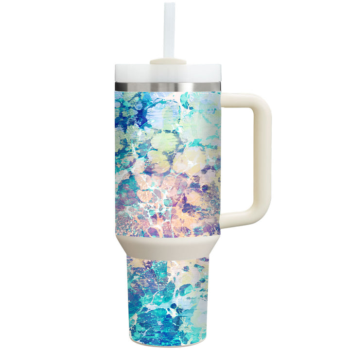 Stanley Personalized Tumbler Marble Series Cotton Candy Skin