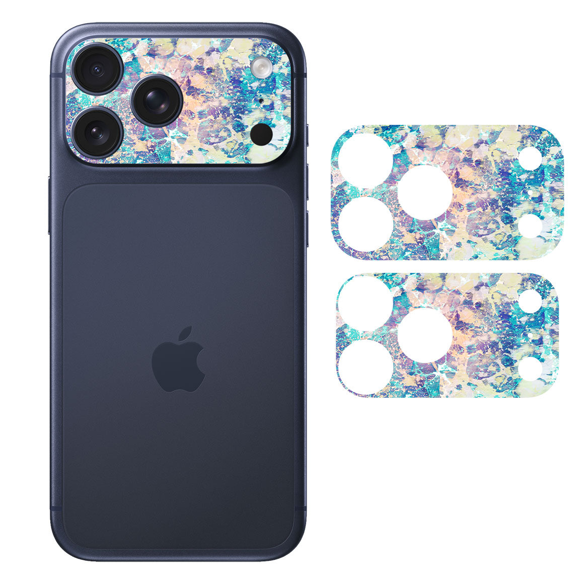 iPhone 17 Pro Max Camera Bar (Plateau) Marble Series Cotton Candy