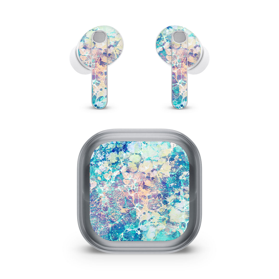 Galaxy Buds4 Pro Marble Series Cotton Candy Skin