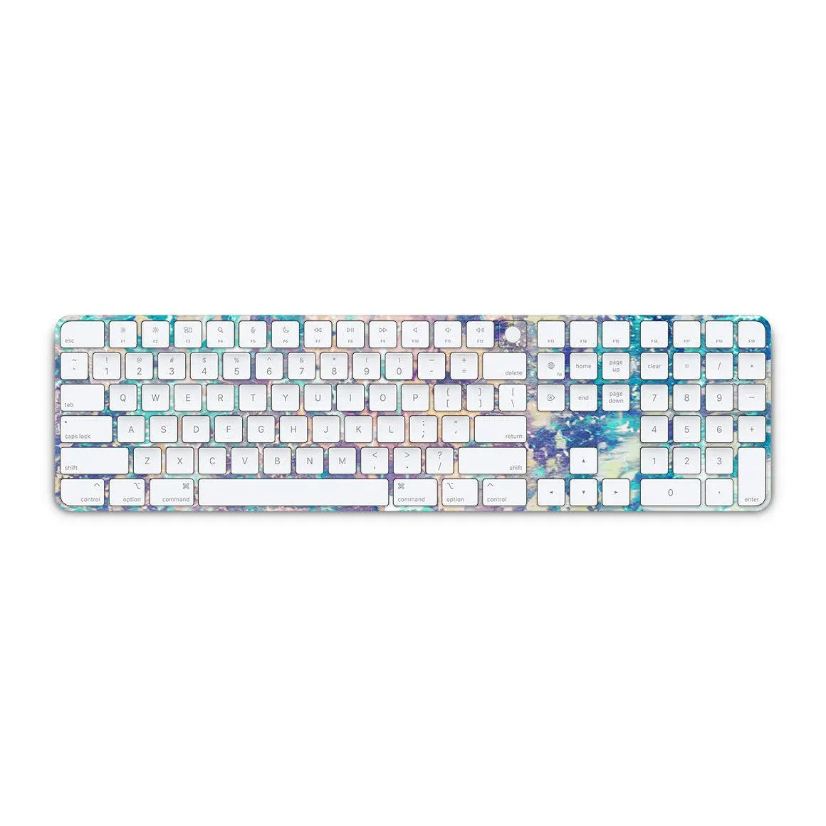 Magic Keyboard with Touch ID and Numeric Keypad Marble Series Skins - Slickwraps