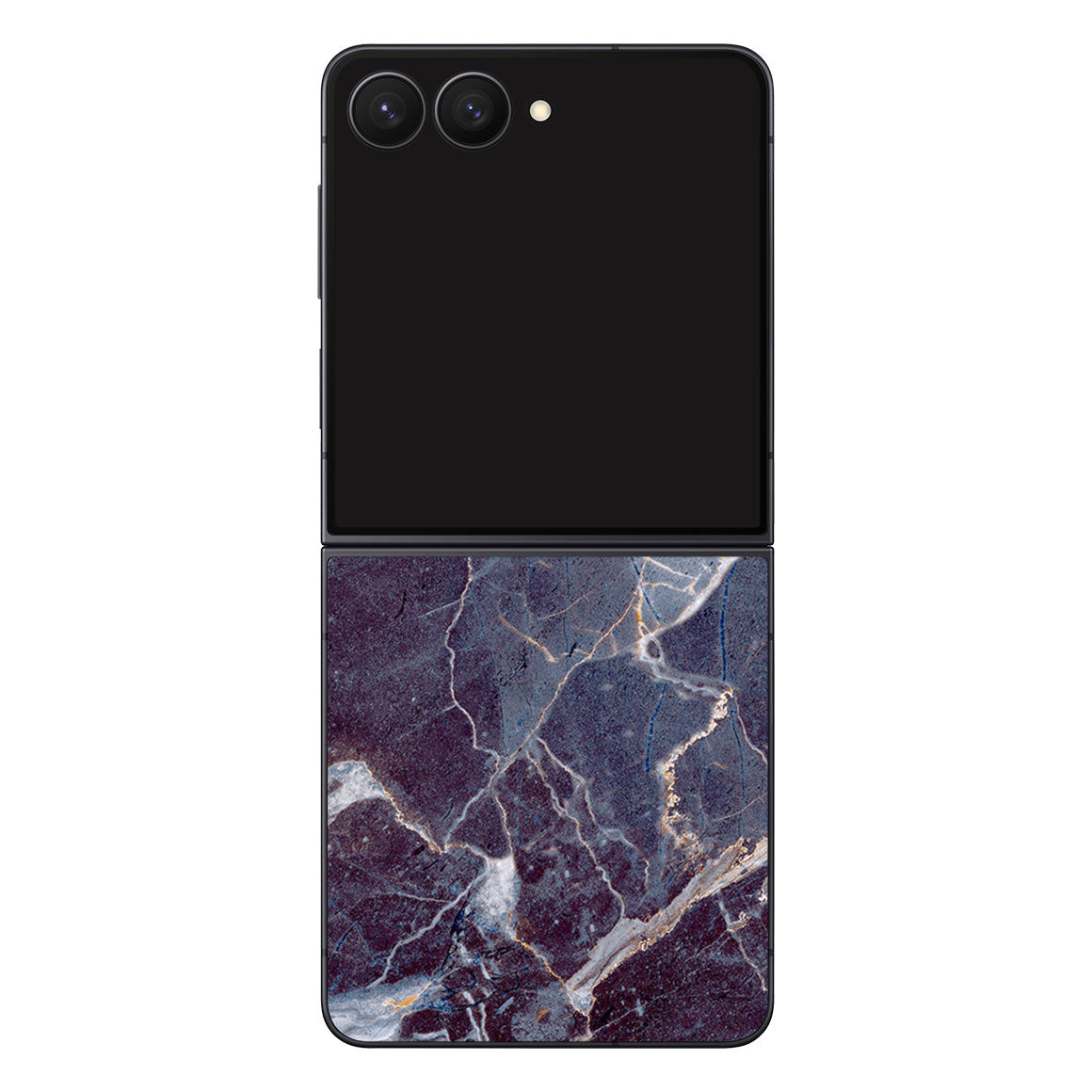 Galaxy Z Flip 7 Marble Series Dark Blue Skin