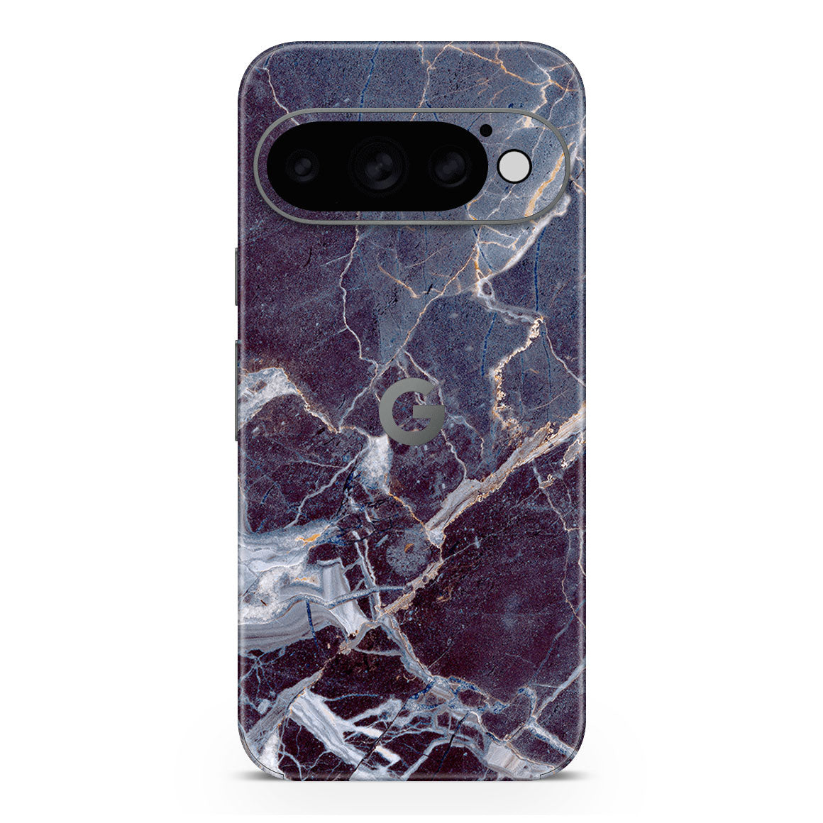Pixel 11 Pro Marble Series Dark Blue Skin