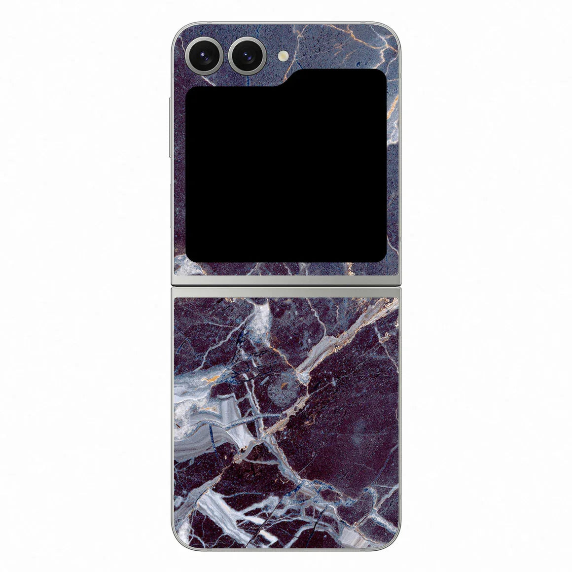 Galaxy Z Flip 6 Marble Series Dark Blue Skin