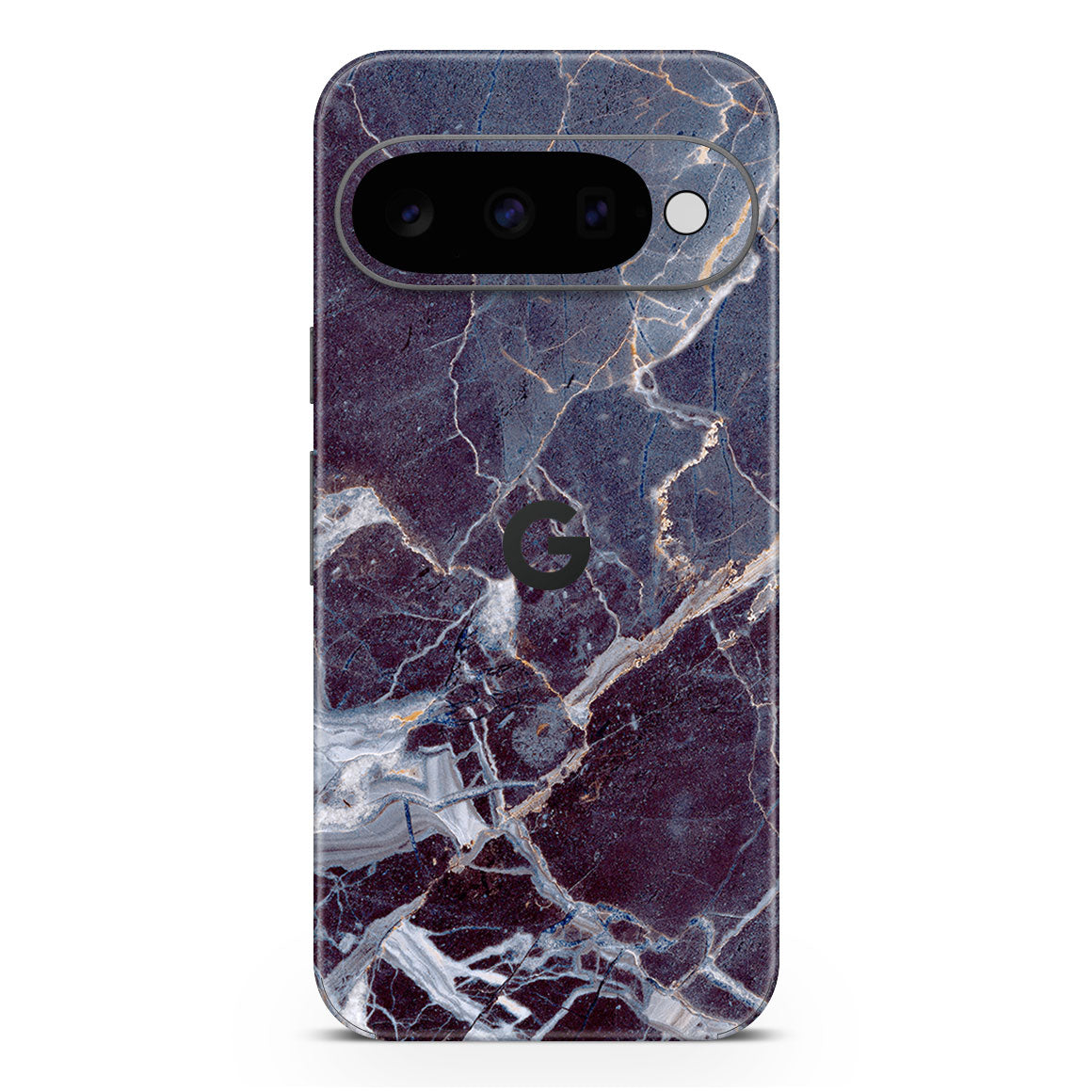Pixel 11 Marble Series Dark Blue Skin
