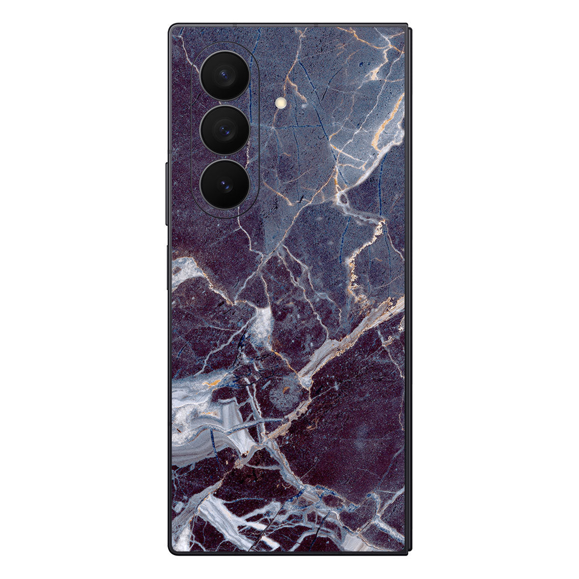 Galaxy Z Fold 7 Marble Series Dark Blue Skin
