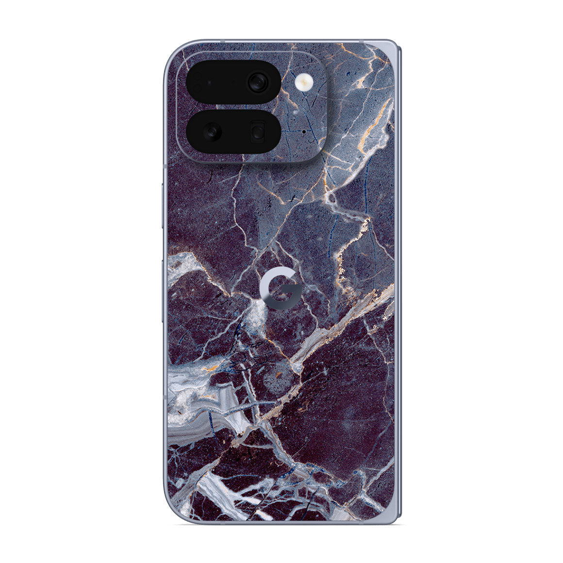 Pixel 10 Pro Fold Marble Series Dark Blue Skin
