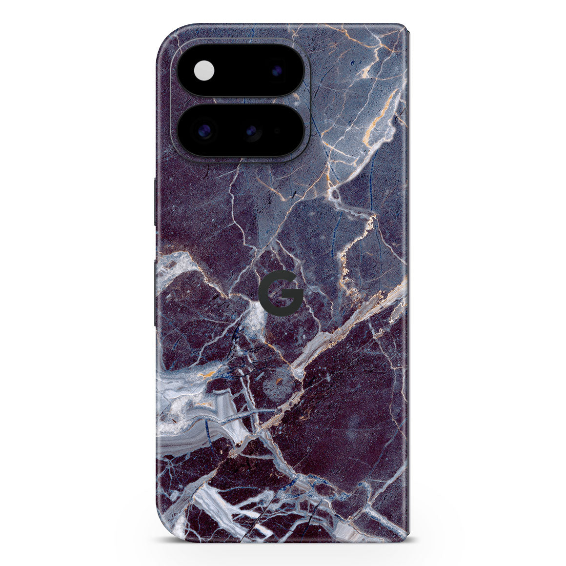 Pixel 11 Pro Fold Marble Series Dark Blue Skin