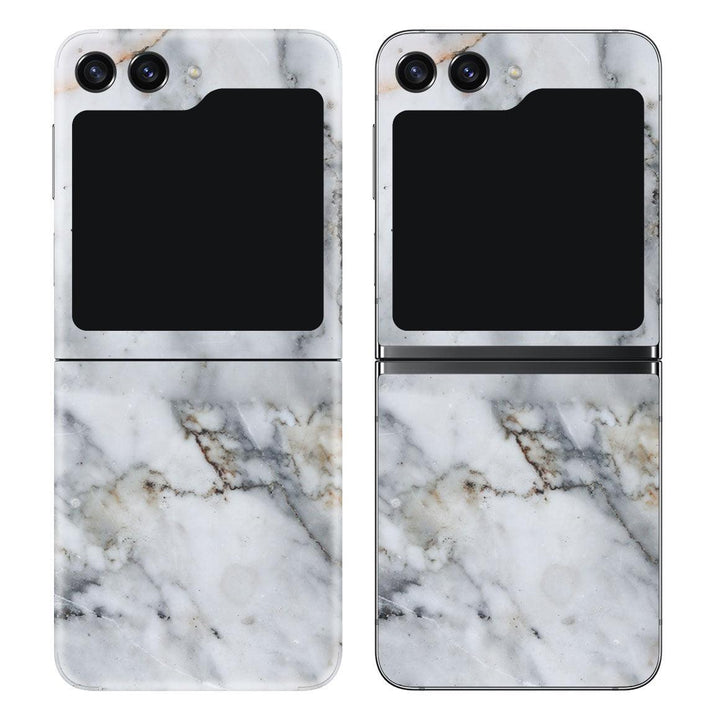 Galaxy Z Flip 5 Marble Series Skins - Slickwraps