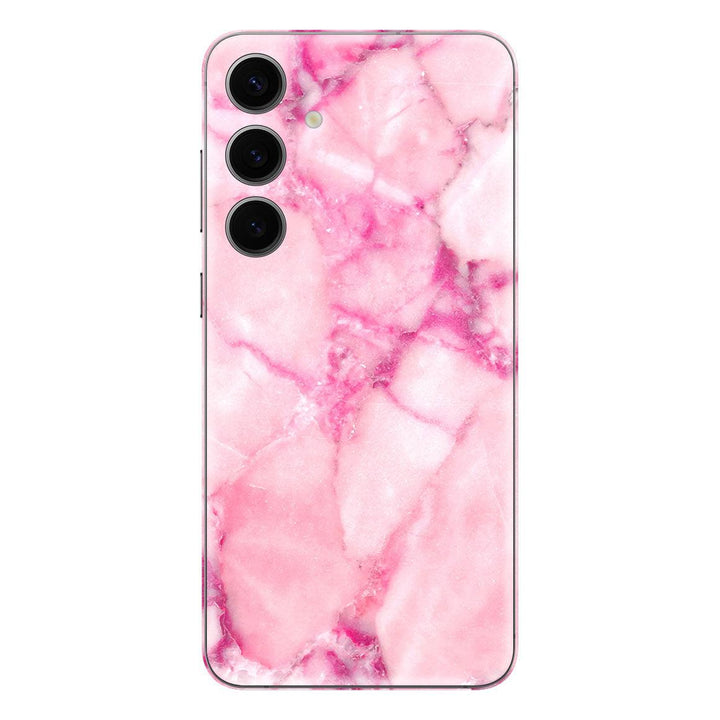 Galaxy S24 Plus Marble Series Pink Skin
