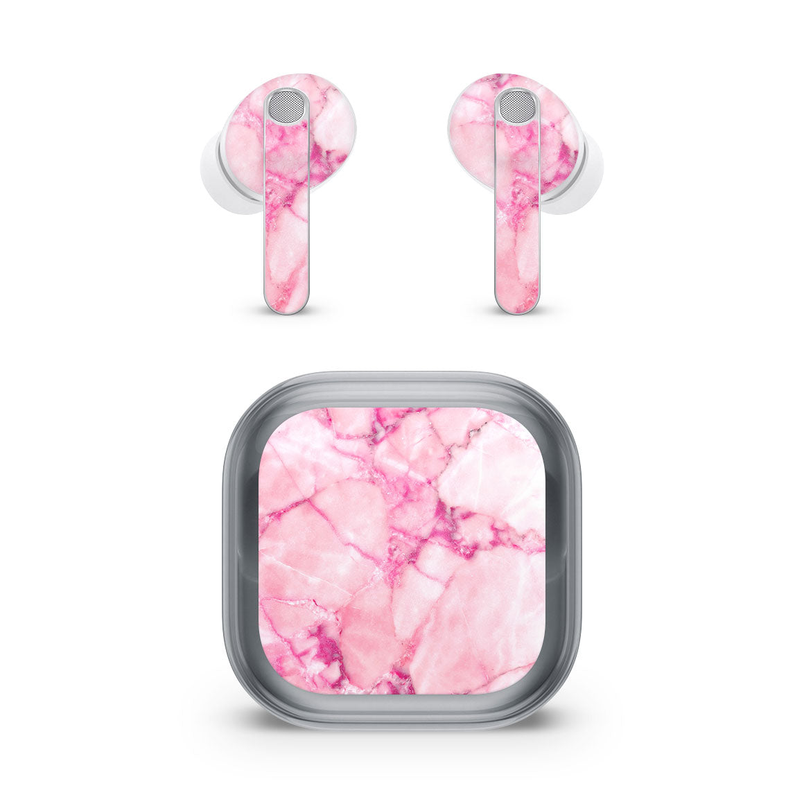 Galaxy Buds4 Pro Marble Series Pink Skin