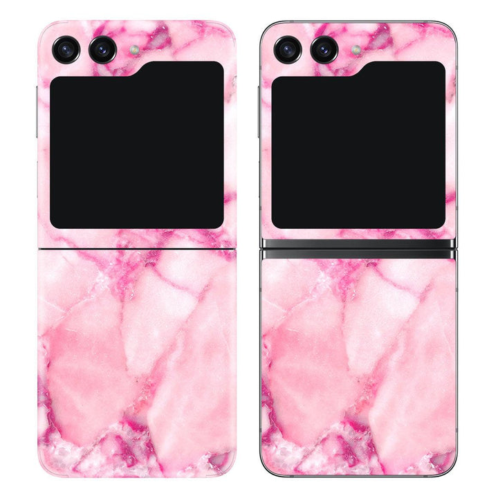 Galaxy Z Flip 5 Marble Series Pink Skin