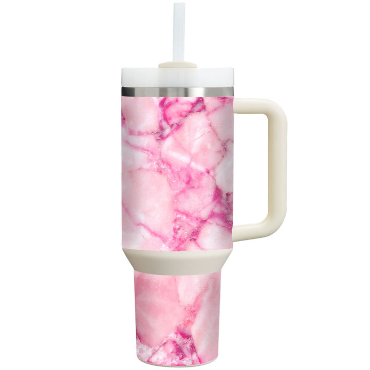 Stanley Personalized Tumbler Marble Series Pink Skin