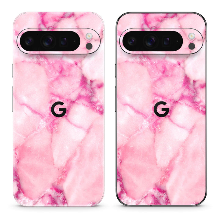 Pixel 10 Pro XL Marble Series Pink Skin