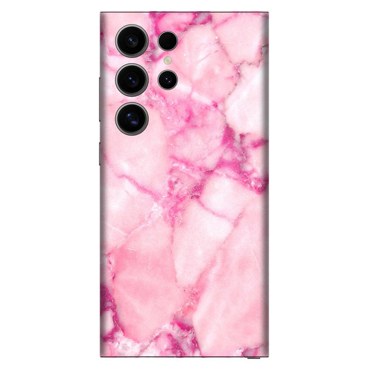 Galaxy S24 Ultra Marble Series Pink Skin
