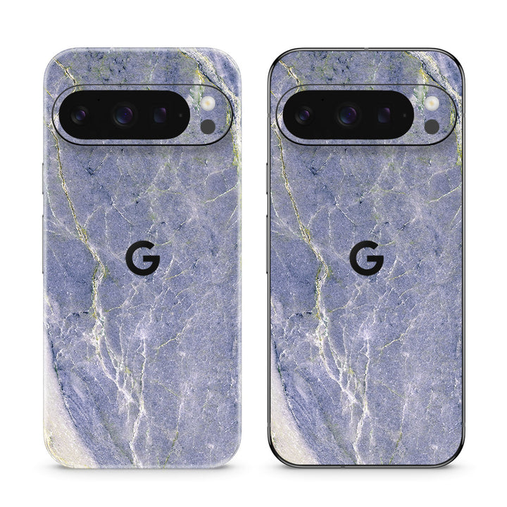 Pixel 10 Pro Marble Series Too Blue Skin