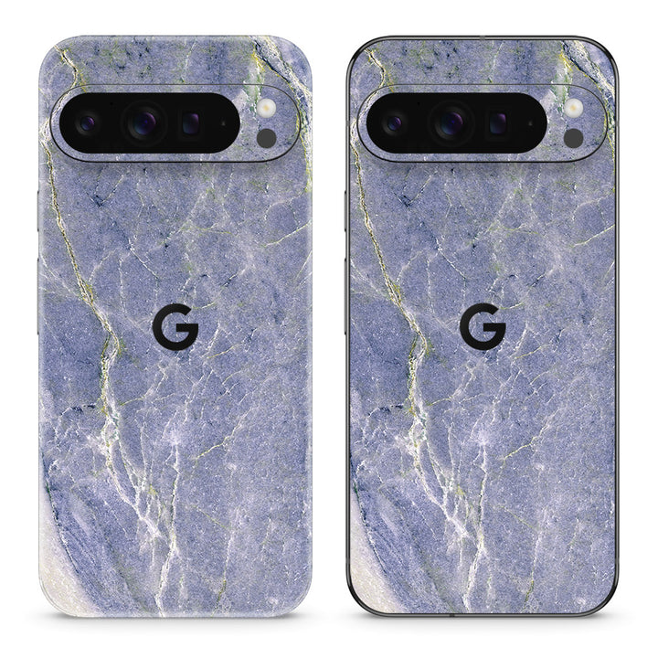 Pixel 10 Pro XL Marble Series Too Blue Skin
