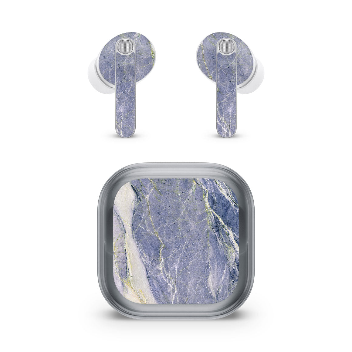 Galaxy Buds4 Pro Marble Series Too Blue Skin