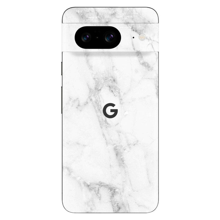 Google Pixel 8 Marble Series White Skin