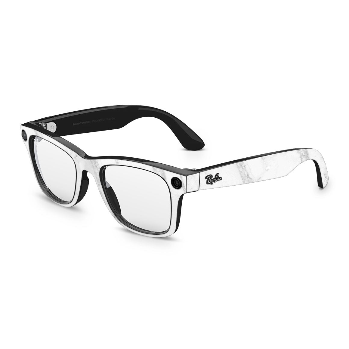 Ray-Ban Meta Wayfarer Marble Series White Skin