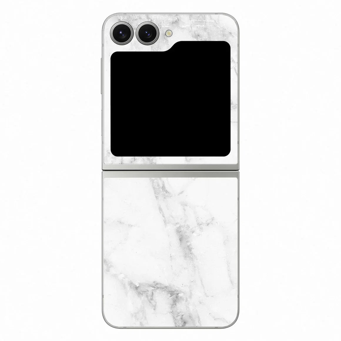 Galaxy Z Flip 6 Marble Series White Skin
