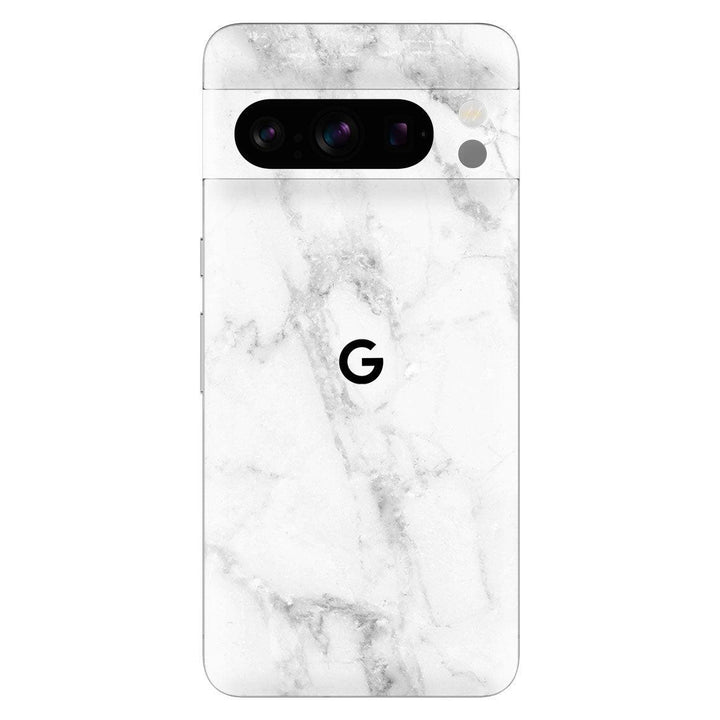 Google Pixel 8 Pro Marble Series White Skin