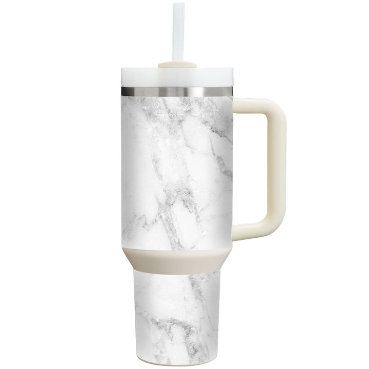 Stanley Personalized Tumbler Marble Series White Skin