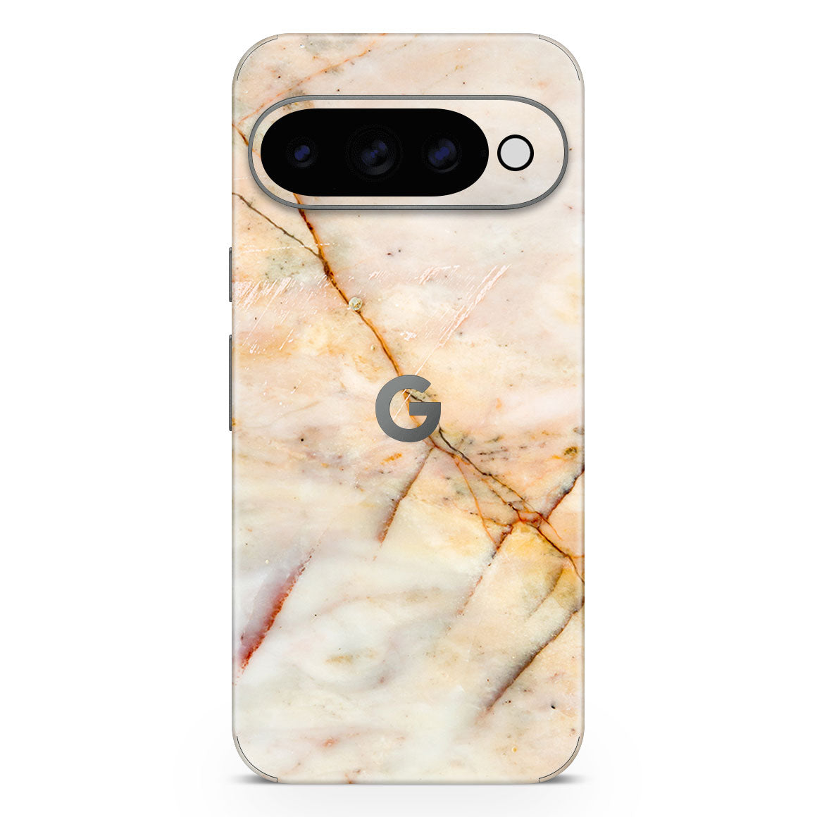 Pixel 11 Pro XL Marble Series Yellow Skin